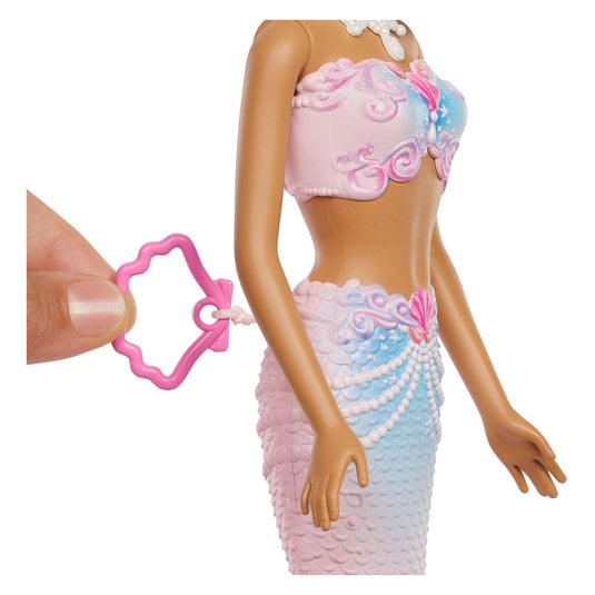Barbie glitterende zeemeermin met bellen