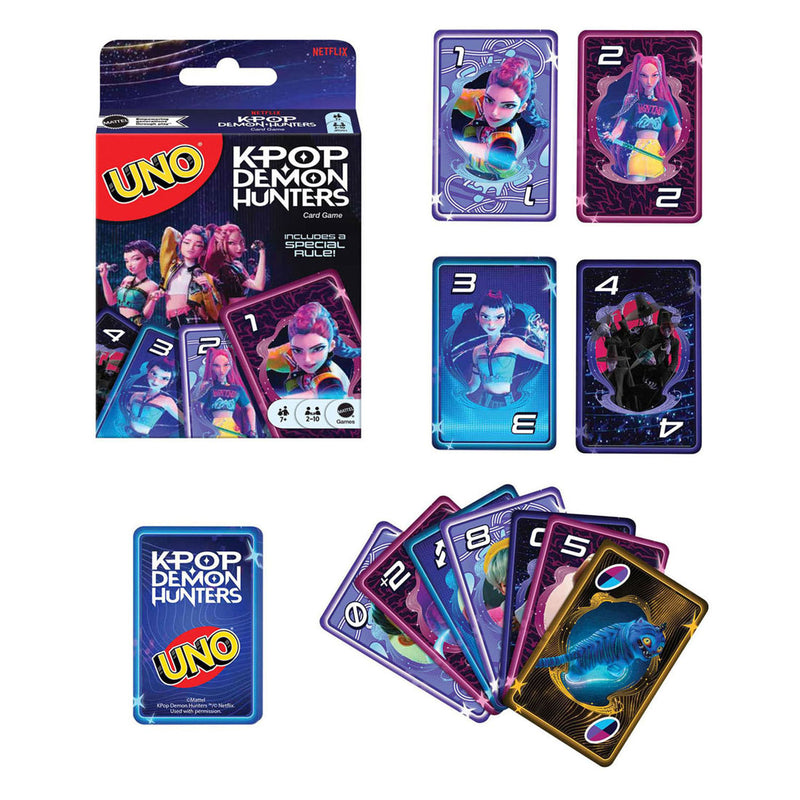 Load image into Gallery viewer, Mattel uno k-pop demon hunters
