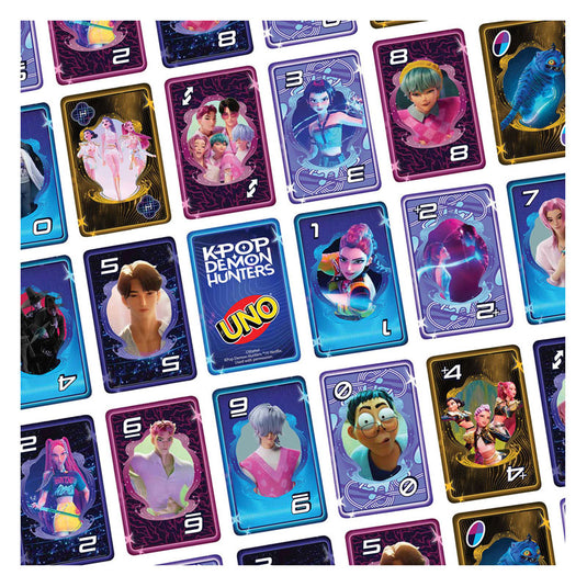 Mattel uno k-pop demon hunters