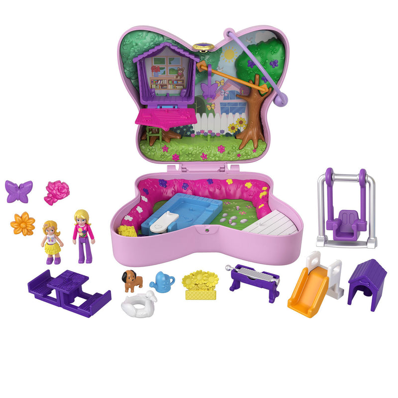 Load image into Gallery viewer, Mattel Polly Pocket Pocket Vlindertuin compact
