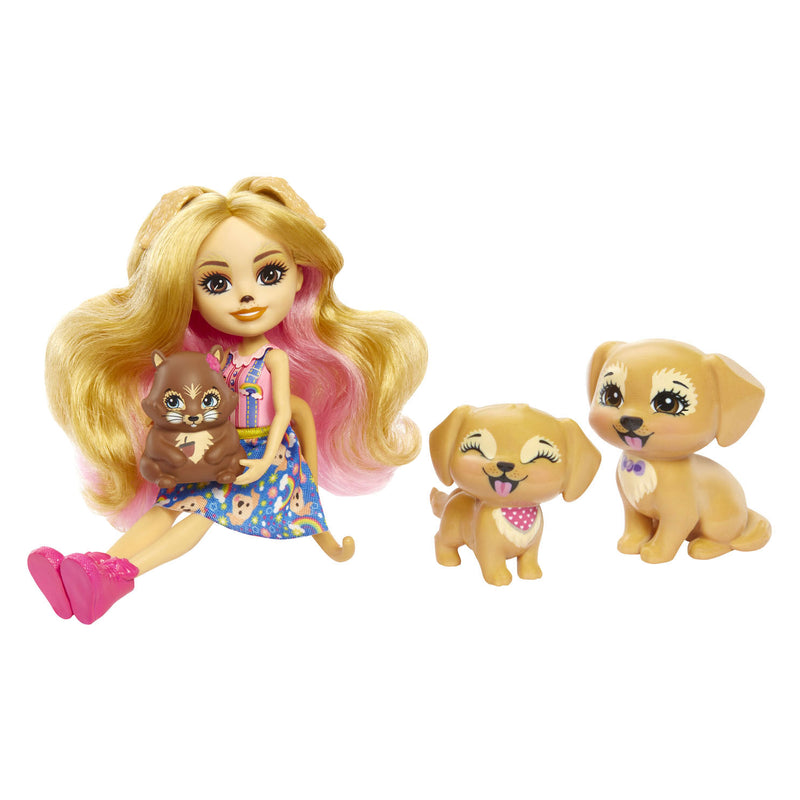 Load image into Gallery viewer, Mattel Enchantimals Gerika Golden Retriever Family
