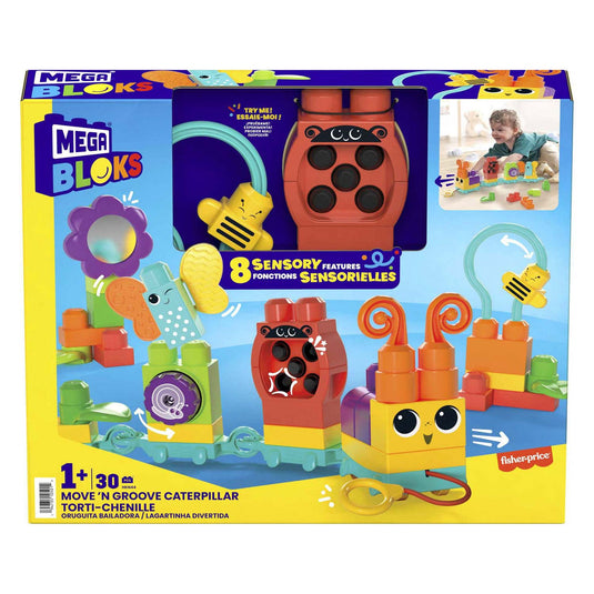 Mega bloks move' n groove caterpillar bouwset - 30dlg.