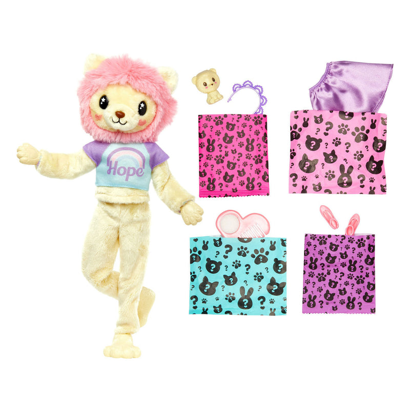 Load image into Gallery viewer, Mattel Cutie Reveal Pop Cozy Cute Tees Series Lion
