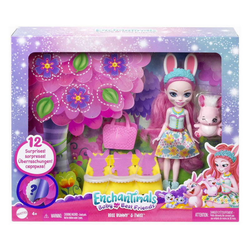Load image into Gallery viewer, Mattel Enchantimals Baby Best Friends Pop Bree Bnunny en Twist
