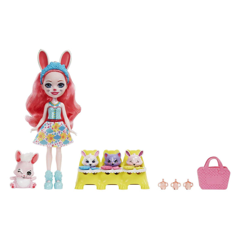Load image into Gallery viewer, Mattel Enchantimals Baby Best Friends Pop Bree Bnunny en Twist
