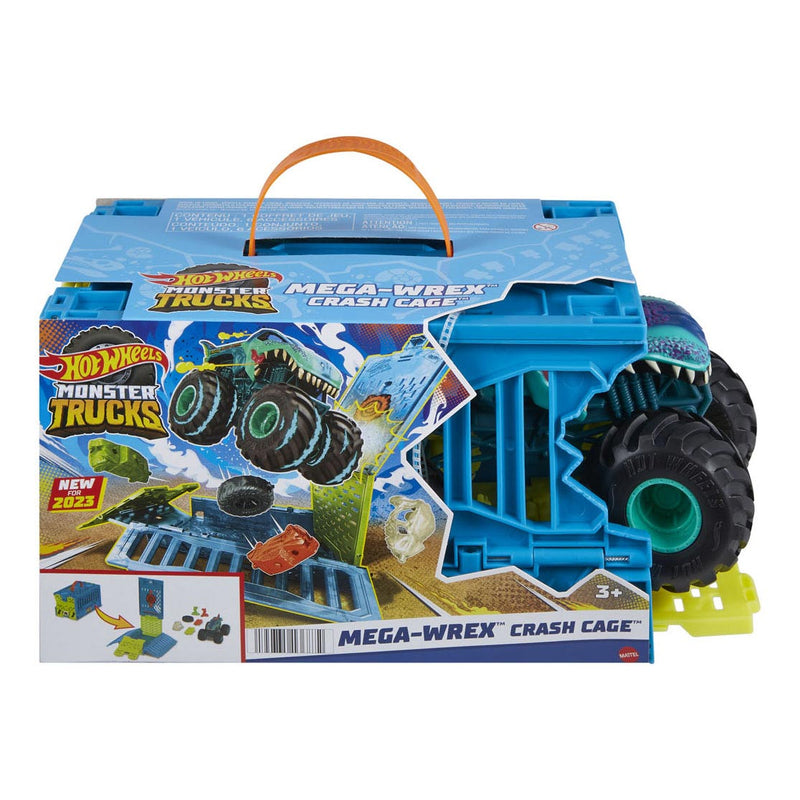 Load image into Gallery viewer, Hot Wheels Monsters Trucks Mega-Wrex Crash Cage 1:24 Speelset
