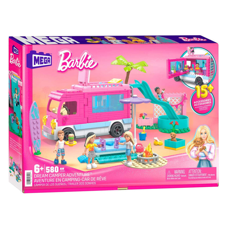 Load image into Gallery viewer, Mattel barbie droom camper avontuur bouwset, 580dlg.
