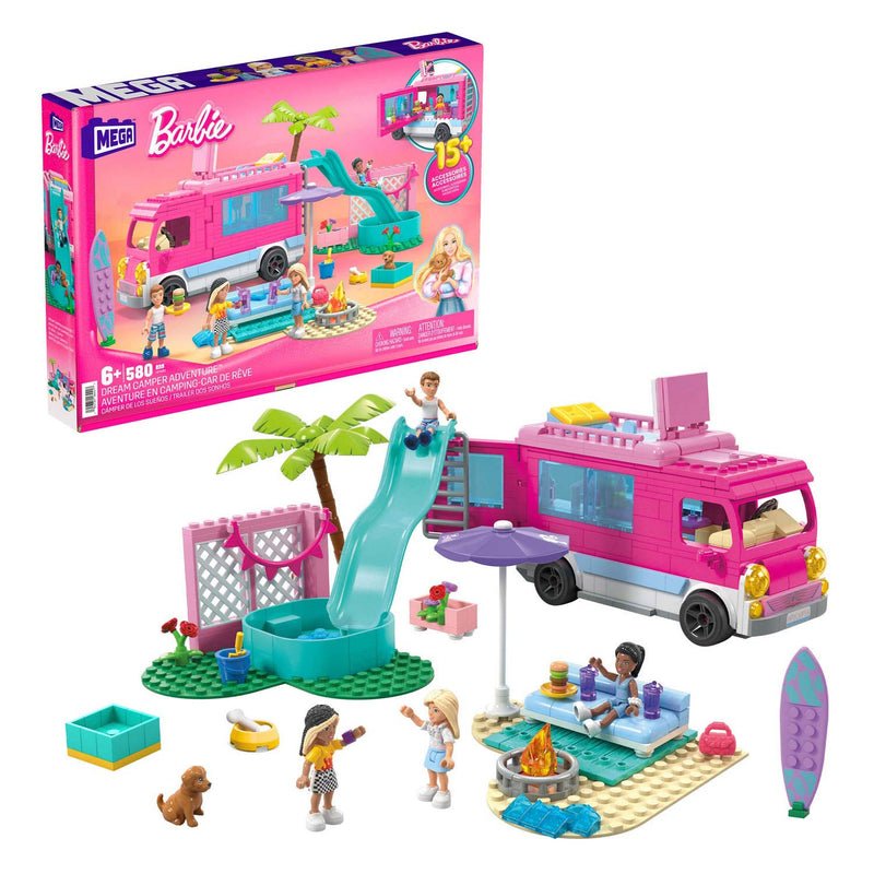 Load image into Gallery viewer, Mattel barbie droom camper avontuur bouwset, 580dlg.

