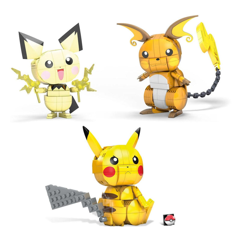 Load image into Gallery viewer, Pokémon Mega Construx Pokemon Bouwset Build and Show Pikachu Evolution Trio
