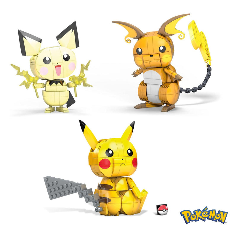 Load image into Gallery viewer, Pokémon Mega Construx Pokemon Bouwset Build and Show Pikachu Evolution Trio
