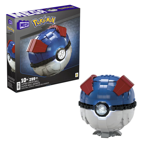 Mattel mega construx pokémon bouwset jumbo greatt ball - 299dlg.