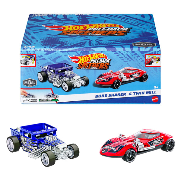 Load image into Gallery viewer, Hot Wheels Pull-back Raceauto's, 2st.
