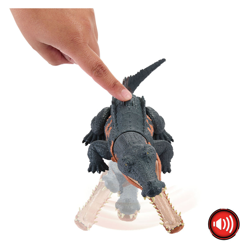 Load image into Gallery viewer, Mattel Jurassic World Brullende Gyropsuchus Dinosaurus Speelfiguur
