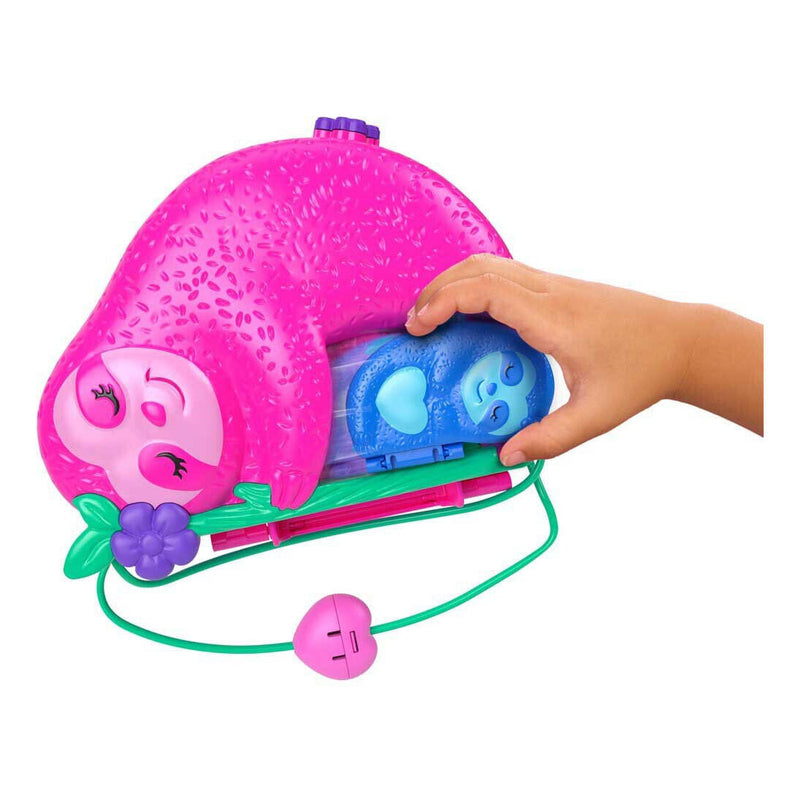 Load image into Gallery viewer, Mattel Polly Pocket Luiaardfamile 2-in-1 compacte speelset
