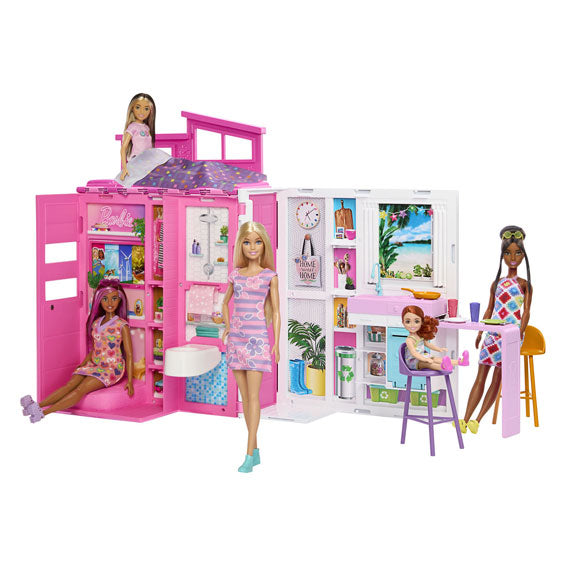 Load image into Gallery viewer, Mattel barbie vakantiehuis met modepop speelset
