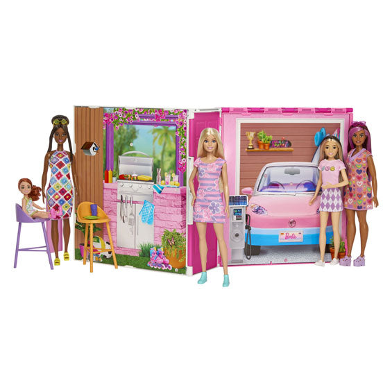 Load image into Gallery viewer, Mattel barbie vakantiehuis met modepop speelset
