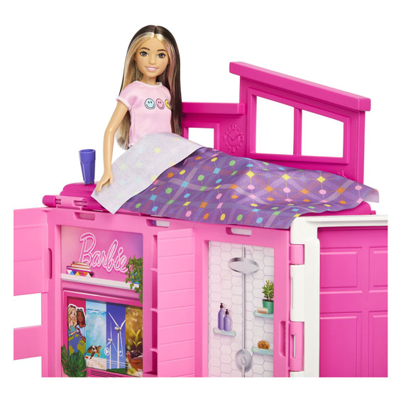 Load image into Gallery viewer, Mattel barbie vakantiehuis met modepop speelset
