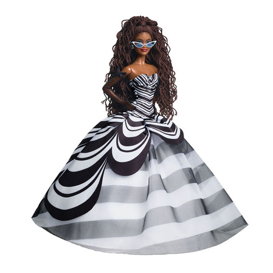 Mattel barbie 65e blauwe saffieren verjaardag modepop