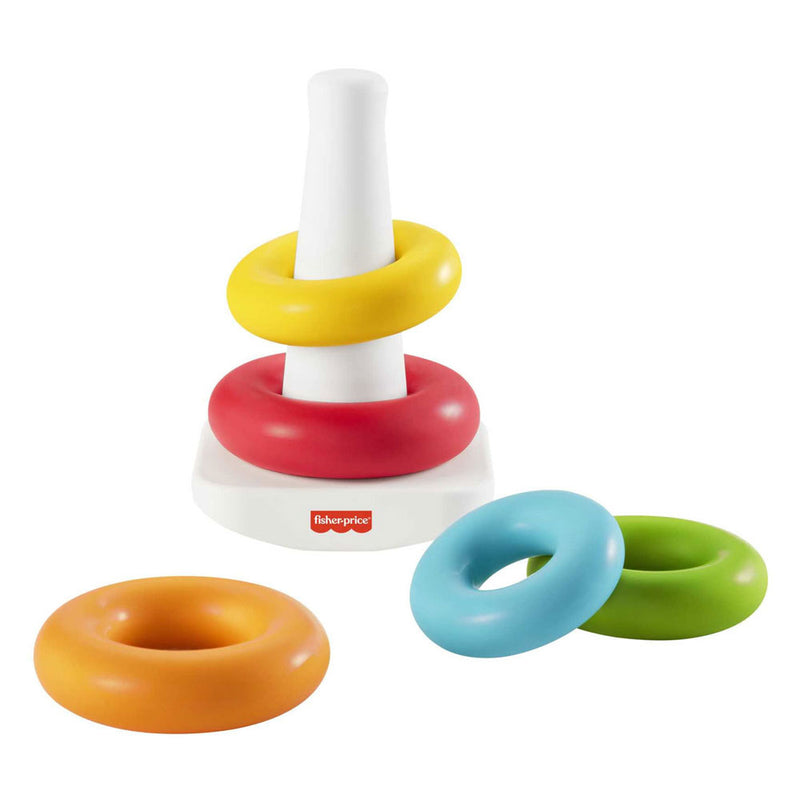 Load image into Gallery viewer, Fisher-price kleurenringpiramide - stapelspeelgoed
