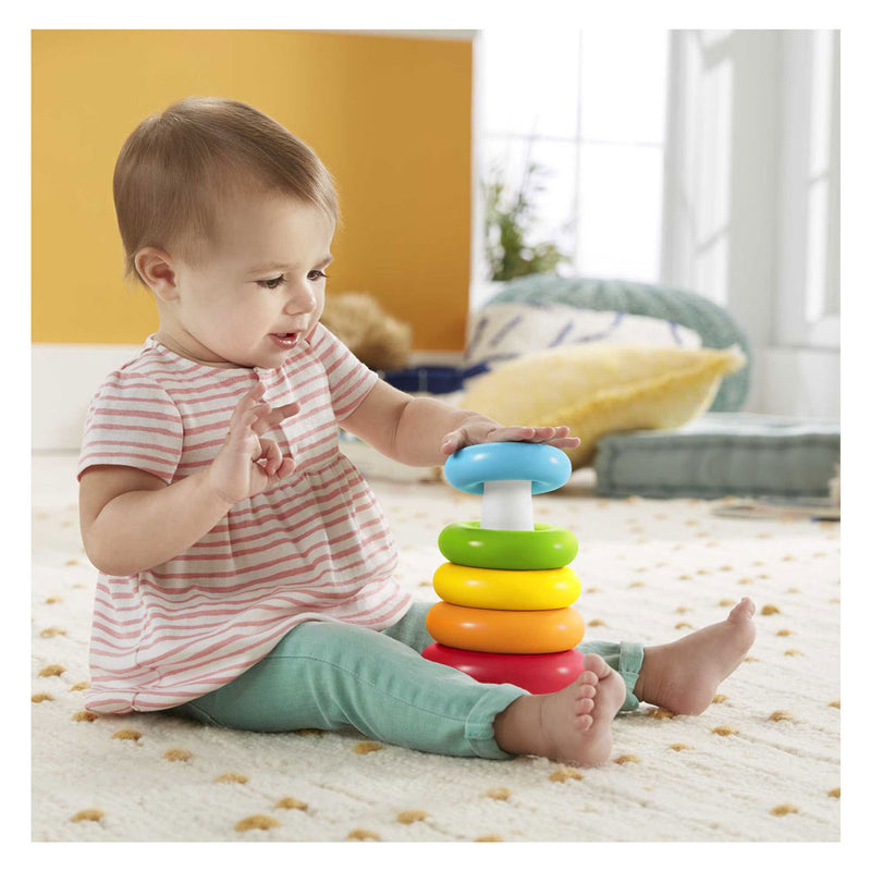 Load image into Gallery viewer, Fisher-price kleurenringpiramide - stapelspeelgoed
