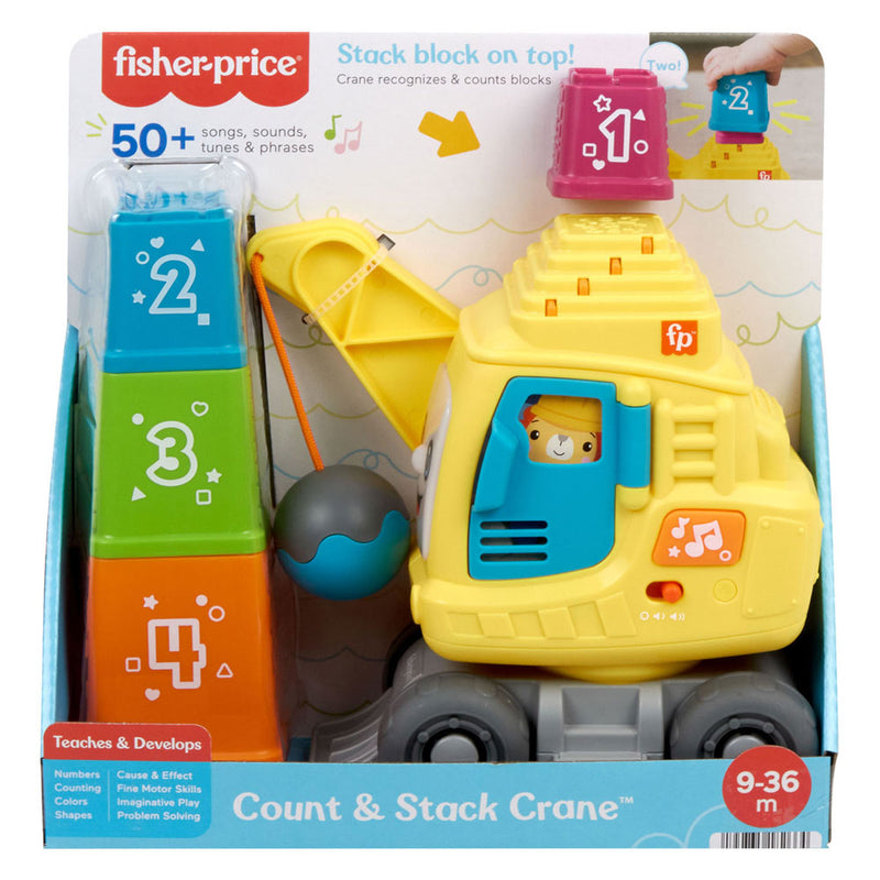 Load image into Gallery viewer, Mattel fisher-price tel- en stapelkraan
