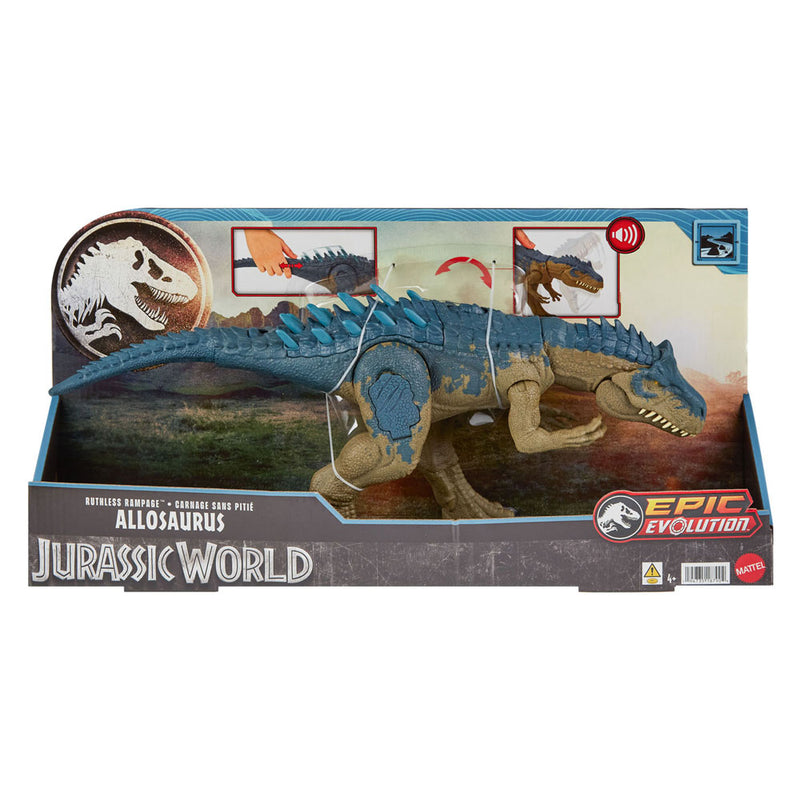 Load image into Gallery viewer, Mattel jurassic world allosaurus dinosaurus speelfiguur
