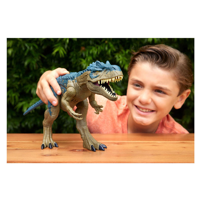 Load image into Gallery viewer, Mattel jurassic world allosaurus dinosaurus speelfiguur
