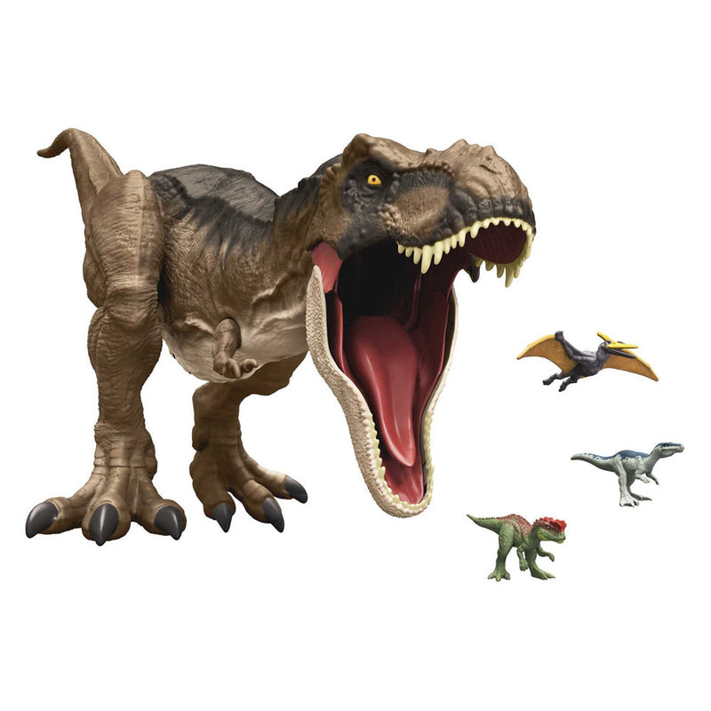 Load image into Gallery viewer, Mattel jurassic world dominion super colossal t-rex dinosaurus speelfiguur
