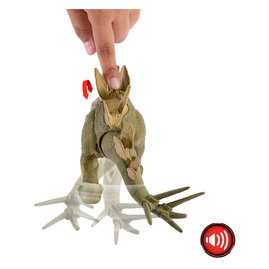 Jurassic world wild brullende hesperosaurus - dinosaurusspeelgoed