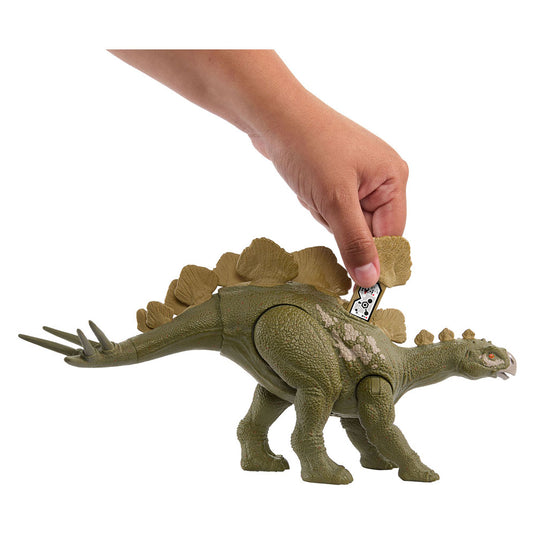 Jurassic world wild brullende hesperosaurus - dinosaurusspeelgoed