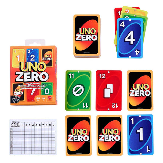 Mattel games uno zero kaartspel