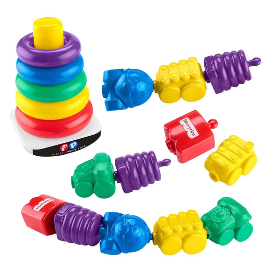 Fisher price stapeltoren en klikkralen