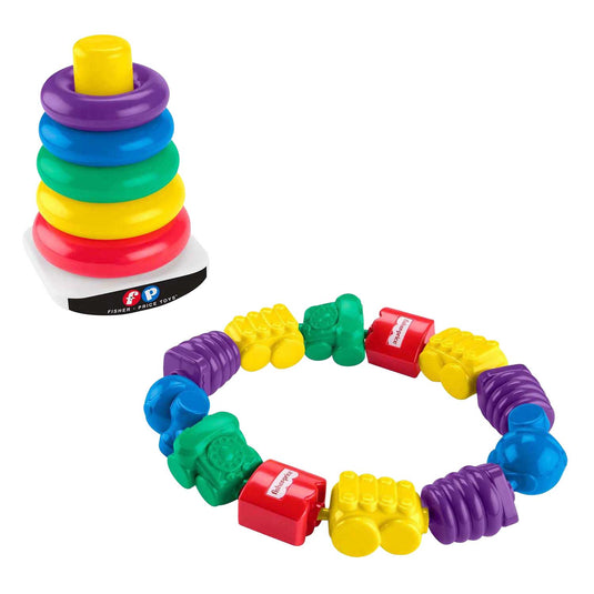 Fisher price stapeltoren en klikkralen