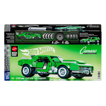 Mattel brick shop hot wheels speed serie - custom '68 camaro - bouwspeelgoed - 289 onderdelen