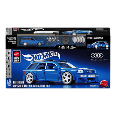Mattel brick shop hot wheels speed serie - '94 audi avant rs2 - bouwspeelgoed - 252 onderdelen
