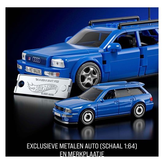 Mattel brick shop hot wheels speed serie - '94 audi avant rs2 - bouwspeelgoed - 252 onderdelen