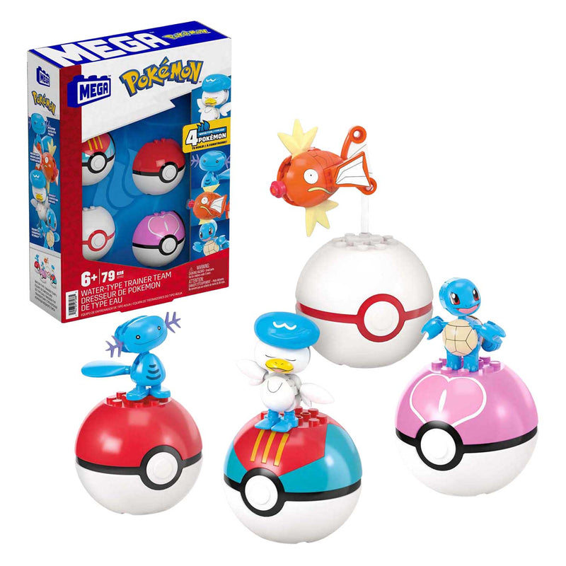Load image into Gallery viewer, Mattel mega construx pokémon bouwset - magikarp, shellder en quaxly
