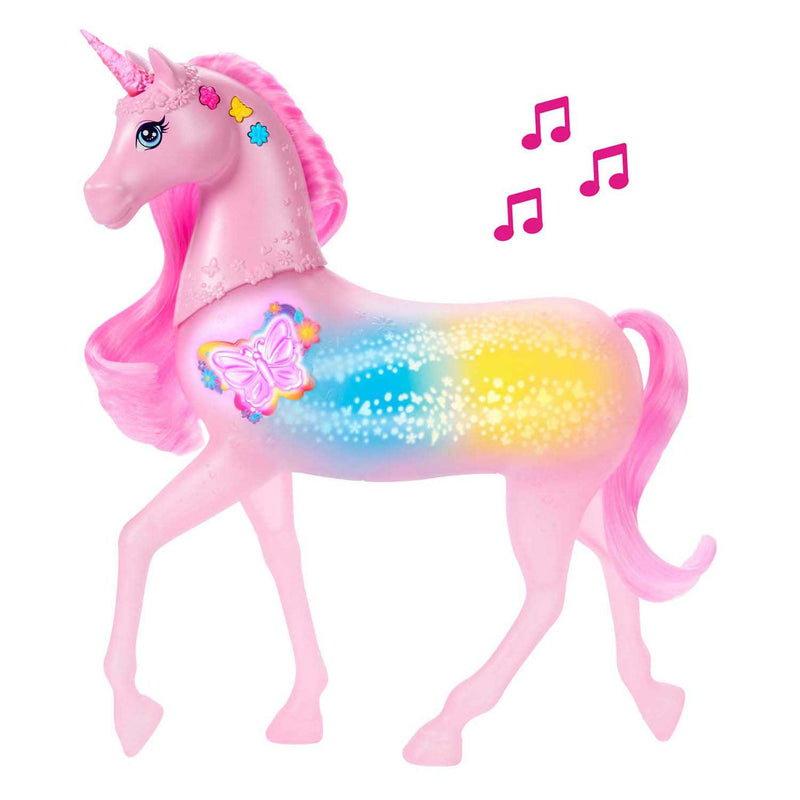 Load image into Gallery viewer, Barbie eenhoorn met licht en geluid
