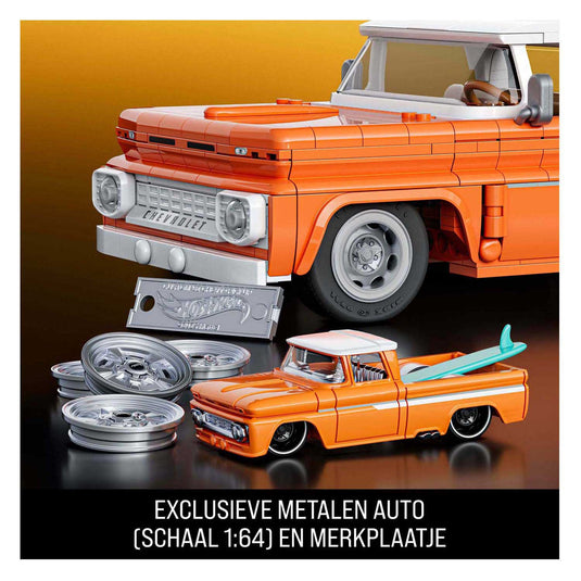 Hot wheels brick shop elite series chevy 1:32 bouwset - 858dlg.