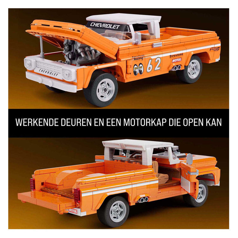 Load image into Gallery viewer, Hot wheels brick shop elite series chevy 1:32 bouwset - 858dlg.

