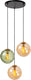 Lucide monsaraz - hanglamp - ø 35 cm - 3xe27 - groen