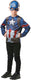 Rubies france - captain america top en maskerset voor kinderen