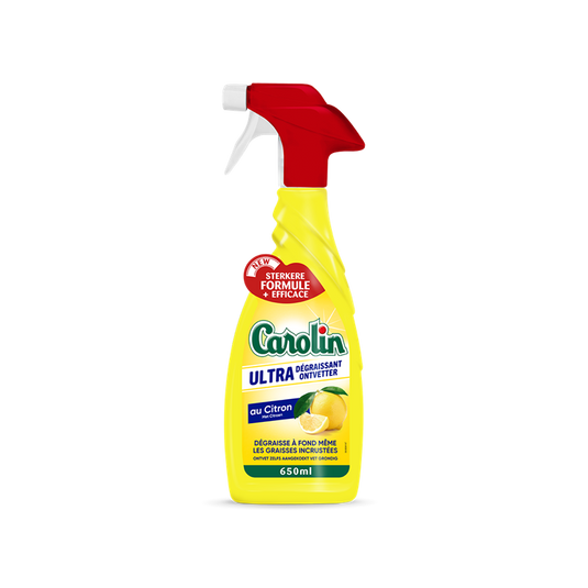Carolin 1053965 - ontvetter spray lemon 650 ml | 6 stuks