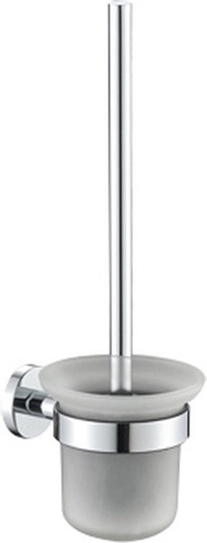 Plieger vigo wc borstel – toiletborstel met houder glas – wandhouder – 10 jaar garantie – chroom