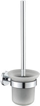 Plieger vigo wc borstel – toiletborstel met houder glas – wandhouder – 10 jaar garantie – chroom