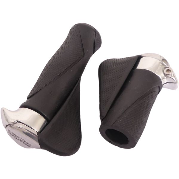 Load image into Gallery viewer, Fietsgreep met ergonomisch handvat, 130mm 87mm, Kraton materiaal, zwart
