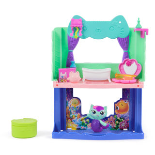 Afbeelding laden in galerijviewer, Gabby's poppenhuis gabby’s poppenhuis de film – mercat’s spa badkamer speelset
