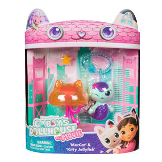 Load image into Gallery viewer, Gabby's poppenhuis the movie speelfigurenset met 2 katjes meerminkat jelly kitty | 2 stuks

