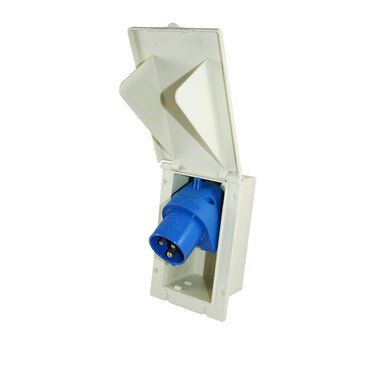 Rectangular line cee invoerdoos inbouw wit - zonder verkoopverpakking