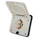 Schuko buiten wandcontactdoos beige voor caravan en camper - zonder verkoopverpakking